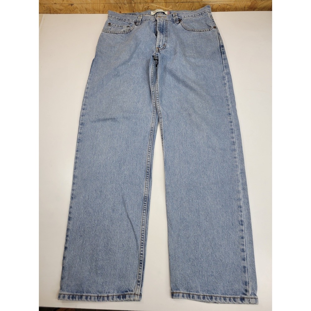 Levi's 550 Men's Jeans 34x32 Relaxed Fit Light Wash Straight Leg 100% Cotton